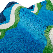 70s retro psychedelic tufted rug, view 12 - MRSLM