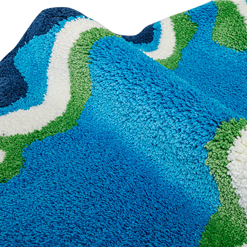 70s retro psychedelic tufted rug, view 12 - MRSLM