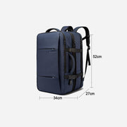 expandable USB travel backpack, view 6 - MRSLM