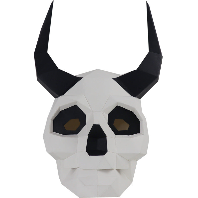 diy paper skull mask, view 2 - MRSLM