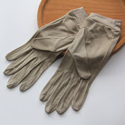 thin mulberry silk finger gloves, view 10 - MRSLM