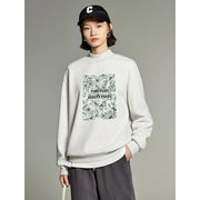 winter floral plush sweatshirt for women, view 8 - MRSLM