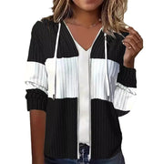 women's hooded casual zipper coat, view 5 - MRSLM