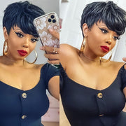short wavy pixie cut wig, view 2 - MRSLM