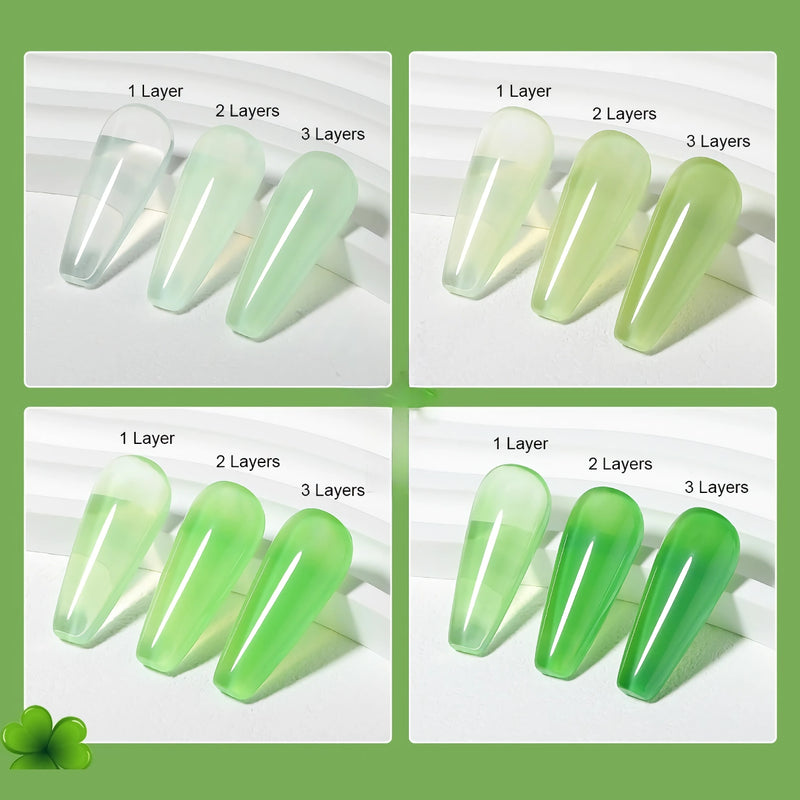 eucalyptus pastel green nail polish set, view 4 - MRSLM