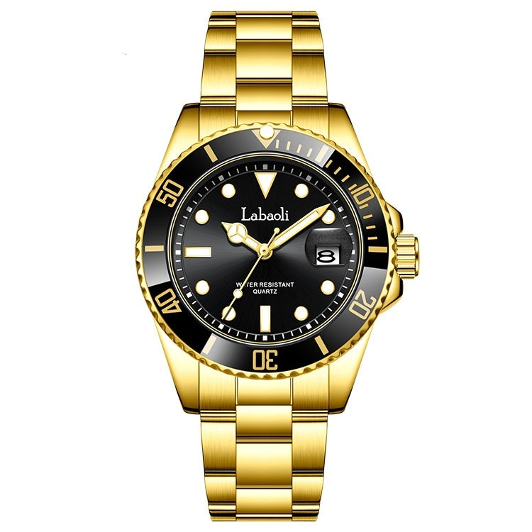 men's waterproof quartz watch, view 3 - MRSLM