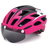 bicycle helmet with integrated goggles, view 3 - MRSLM