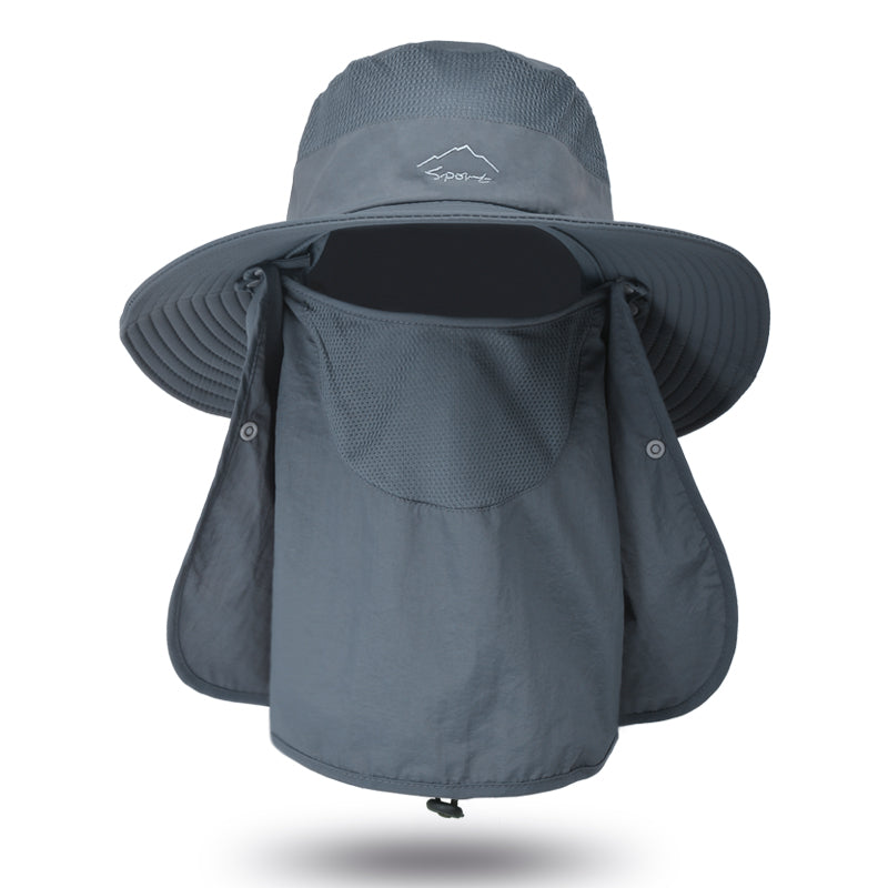 fisherman cap with neck cover, view 11 - MRSLM
