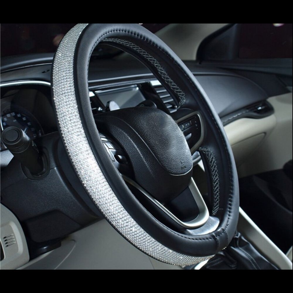 Rhinestone Steering Wheel Cover