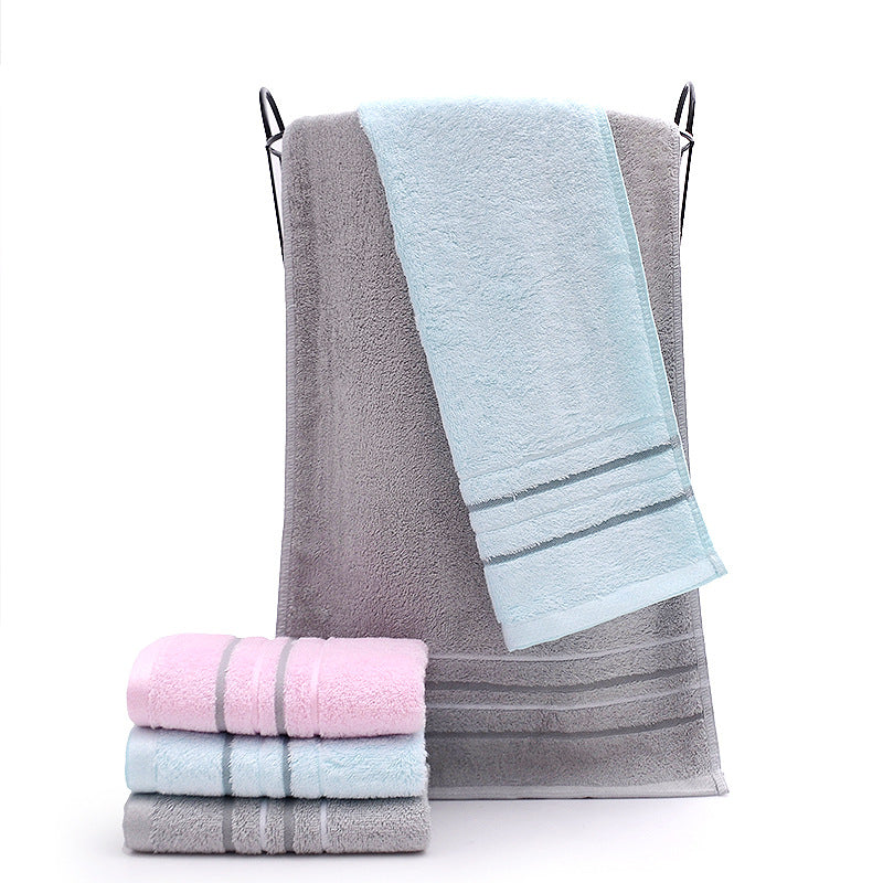 thick striped cotton face and hand towel, view 8 - MRSLM