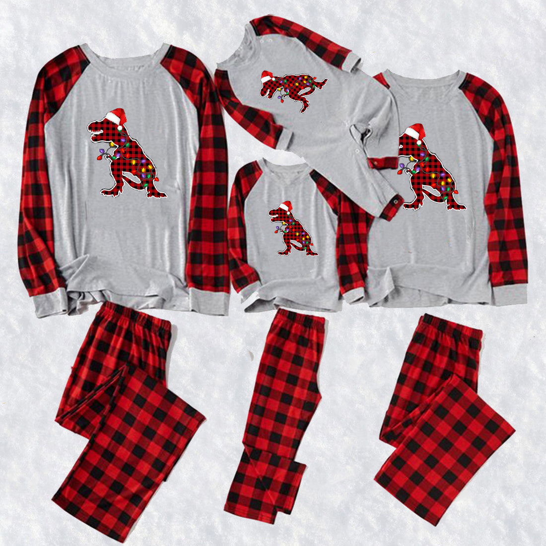 Buffalo Plaid Matching Christmas Family Pajamas