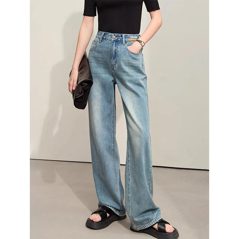 retro wide-leg jeans, view 3 - MRSLM