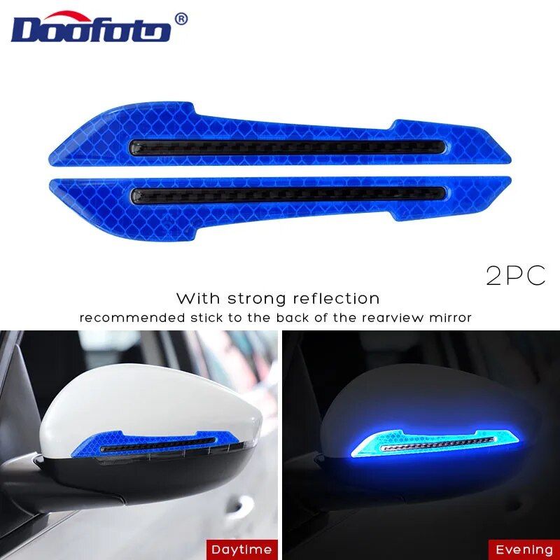 Reflective car bumper and door safety strips, view 5 - MRSLM