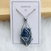customized stone pendant necklace, view 7 - MRSLM