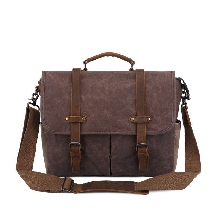 Fashion Personality Men's Oil Wax Canvas Bag