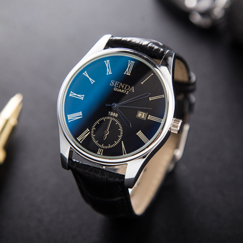 Retro men's calendar watch, view 5 - MRSLM