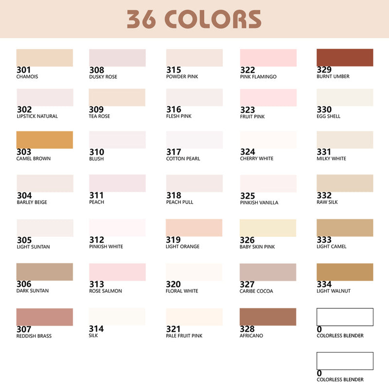 36 skin tone alcohol markers set, view 6 - MRSLM