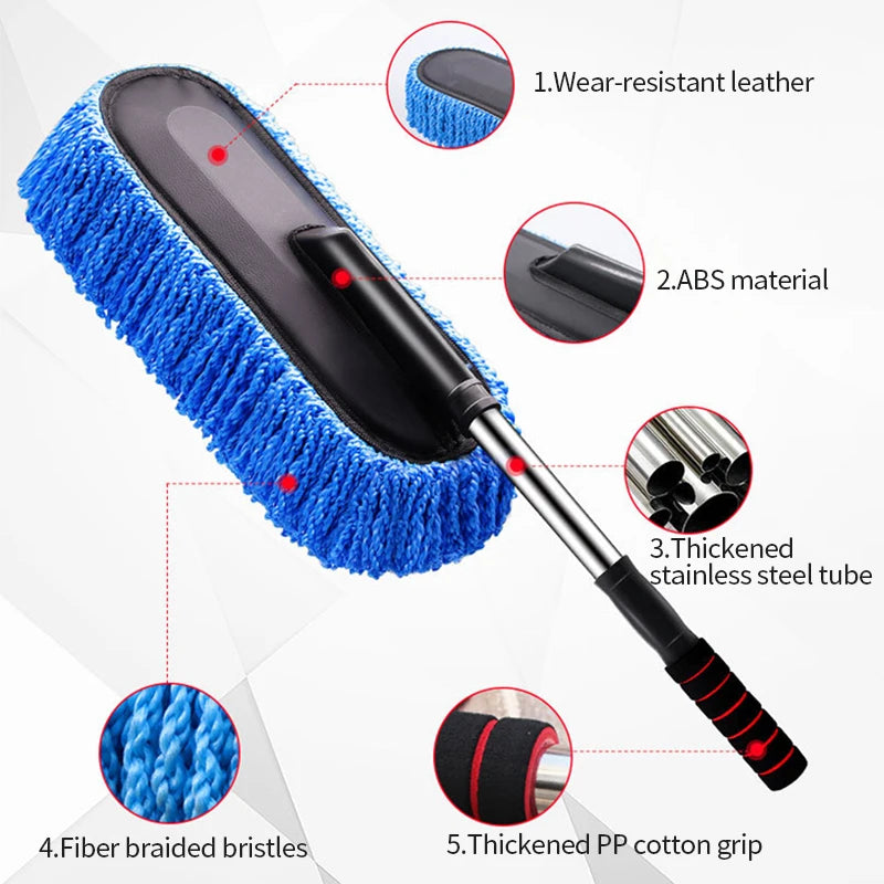 adjustable car washing mop kit, view 6 - MRSLM