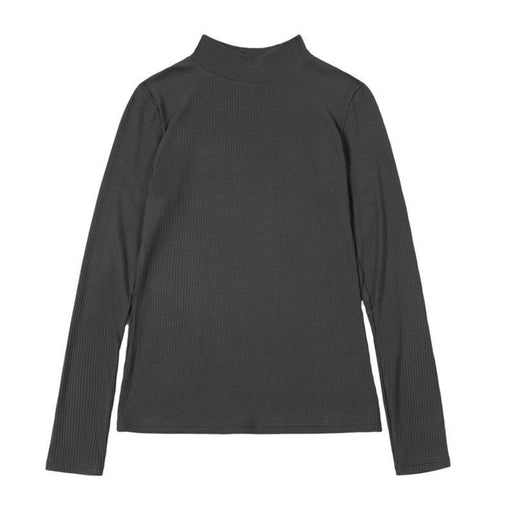 slim fit long sleeve turtleneck pullover, view 3 - MRSLM