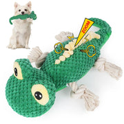plush lizard squeaky dog toy - MRSLM