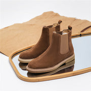 men's leather ankle Chelsea boots, view 3 - MRSLM