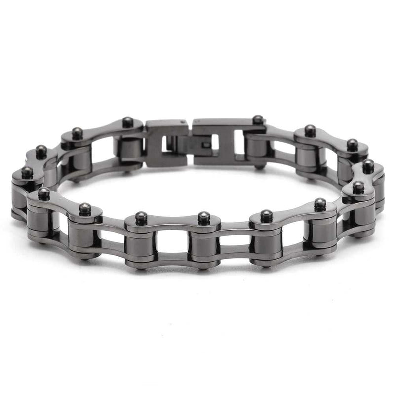 men's titanium steel bicycle chain bracelet, view 8 - MRSLM