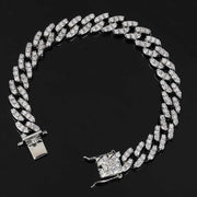 9mm zircon cuban bracelet, view 7 - MRSLM