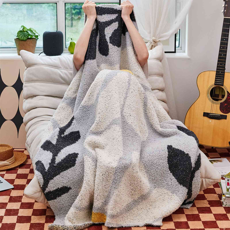 boho floral throw blanket, view 8 - MRSLM