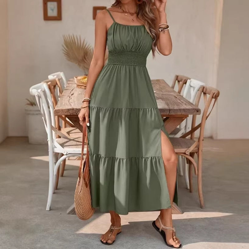 strapless layered slim-fit dress - MRSLM