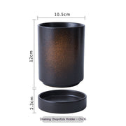 Japanese-style ceramic chopstick holder, view 8 - MRSLM