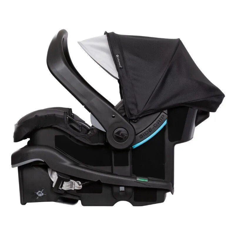 infant car seat in desert midnight black, view 3 - MRSLM