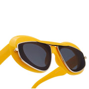 Geometric double frame sunglasses, view 16 - MRSLM