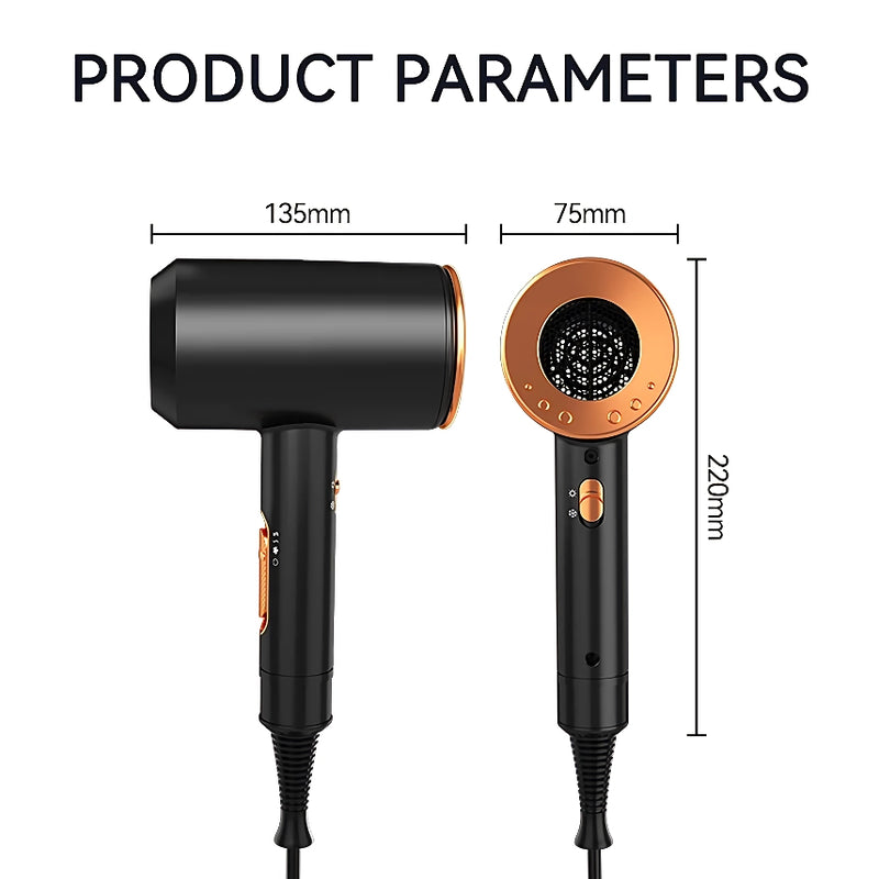 high-speed negative ion hair dryer with diffuser, view 9 - MRSLM