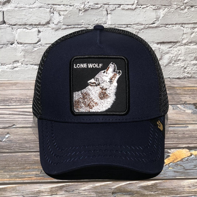 lone wolf baseball cap, view 2 - MRSLM