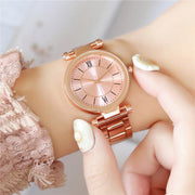 rose gold women's quartz watch, view 13 - MRSLM