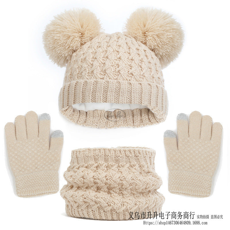 Kids' hat scarf gloves set, view 11 - MRSLM