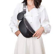 Women's genuine leather crossbody belt bag, view 5 - MRSLM
