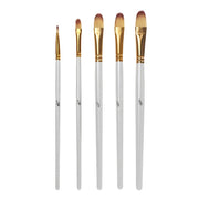 5-piece acrylic and oil paint brush set, view 6 - MRSLM