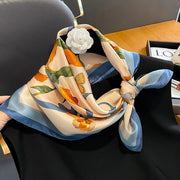 100% silk square scarf for women, view 5 - MRSLM