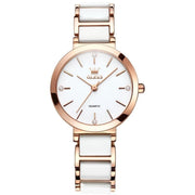 women's rose gold quartz watch, view 3 - MRSLM