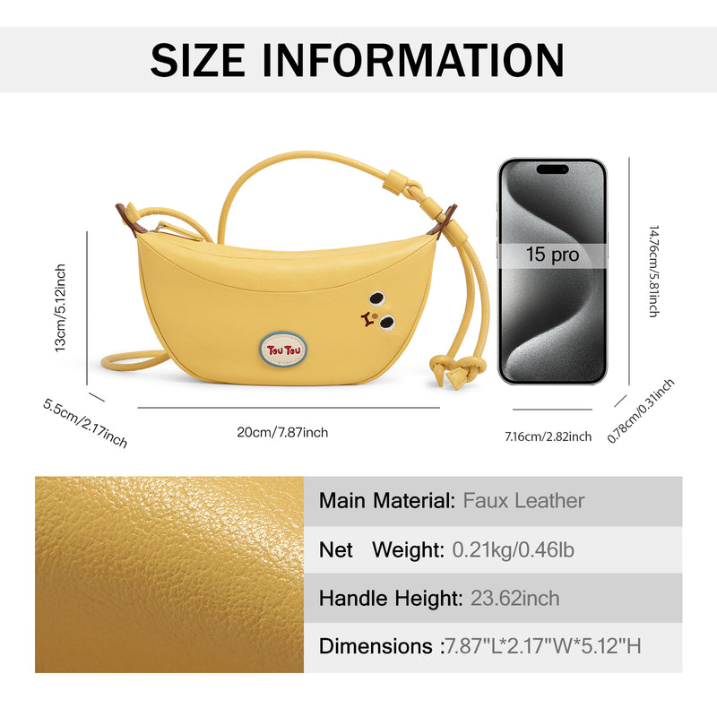 Cute banana bag, view 7 - MRSLM