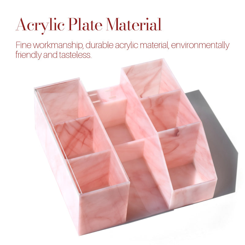 multifunctional acrylic eyelash tool storage box, view 2 - MRSLM