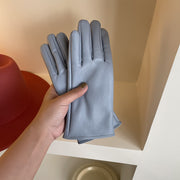 Five finger PU leather gloves, view 10 - MRSLM