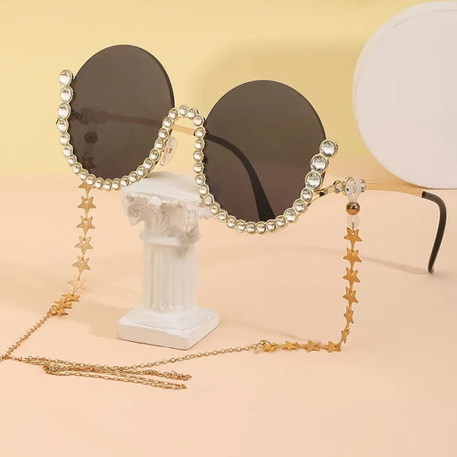 rhinestone round sunglasses - MRSLM