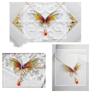 fairy ombre wings necklace, view 3 - MRSLM
