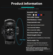 outdoor survival tactical watch, view 5 - MRSLM