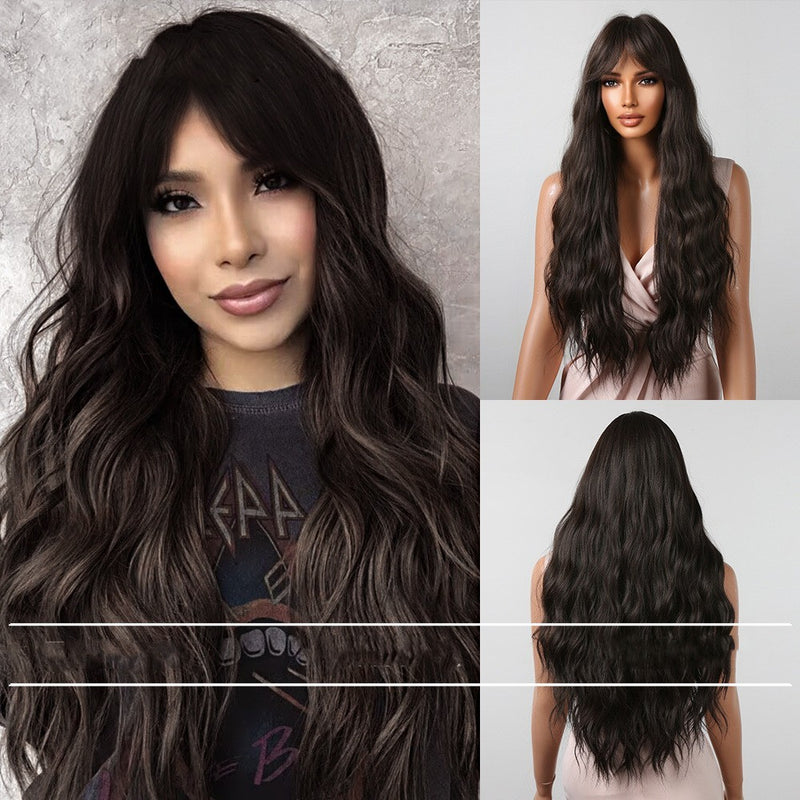 long curly big wave wig, view 4 - MRSLM