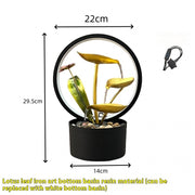 circulating water lotus ornament, view 6 - MRSLM