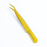 stainless steel eyelash tweezers, view 7 - MRSLM
