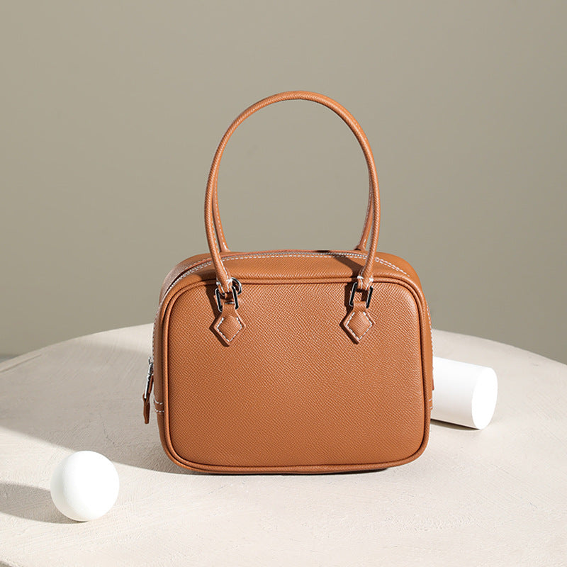 leather mini shoulder bag, view 3 - MRSLM